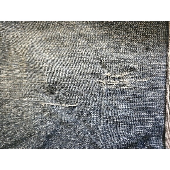 Vintage America Blues Denim Bermuda Shorts Distressed 16/33 Very Comfortable - Picture 7 of 8